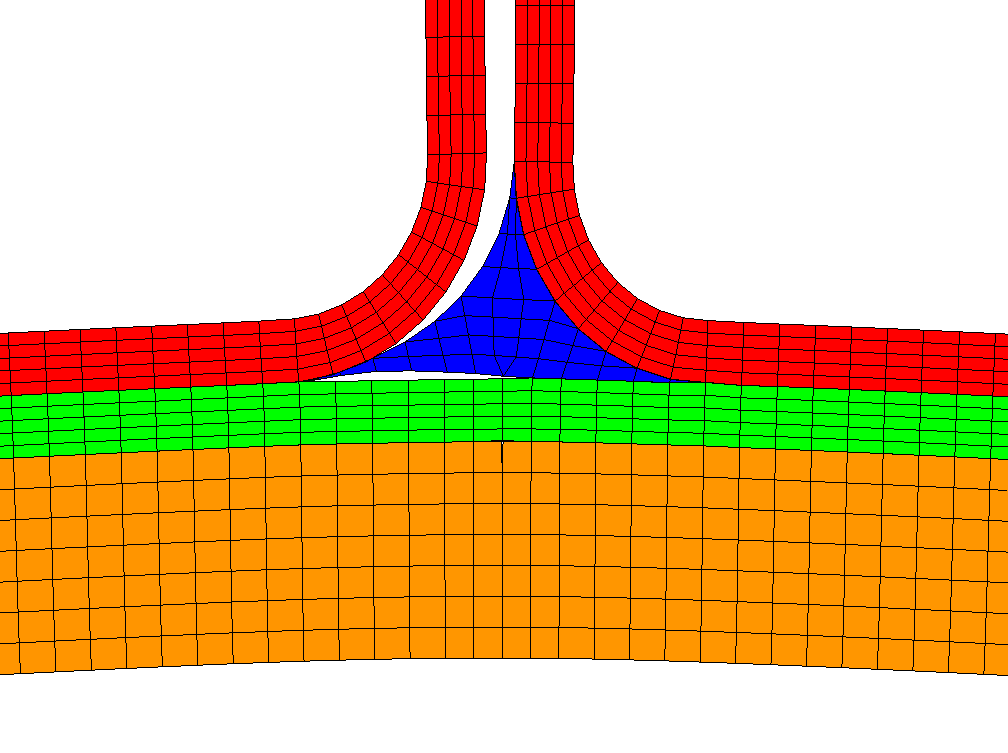 Abaqus VCCTを使用したTジョイントのはく離