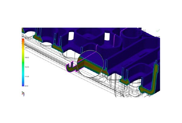 SOLIDWORKS Plasticsでの温度結果