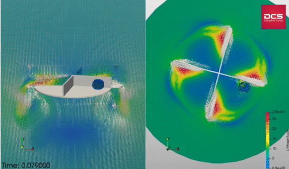 連成解析例Unresolved CFD-DEM coupling