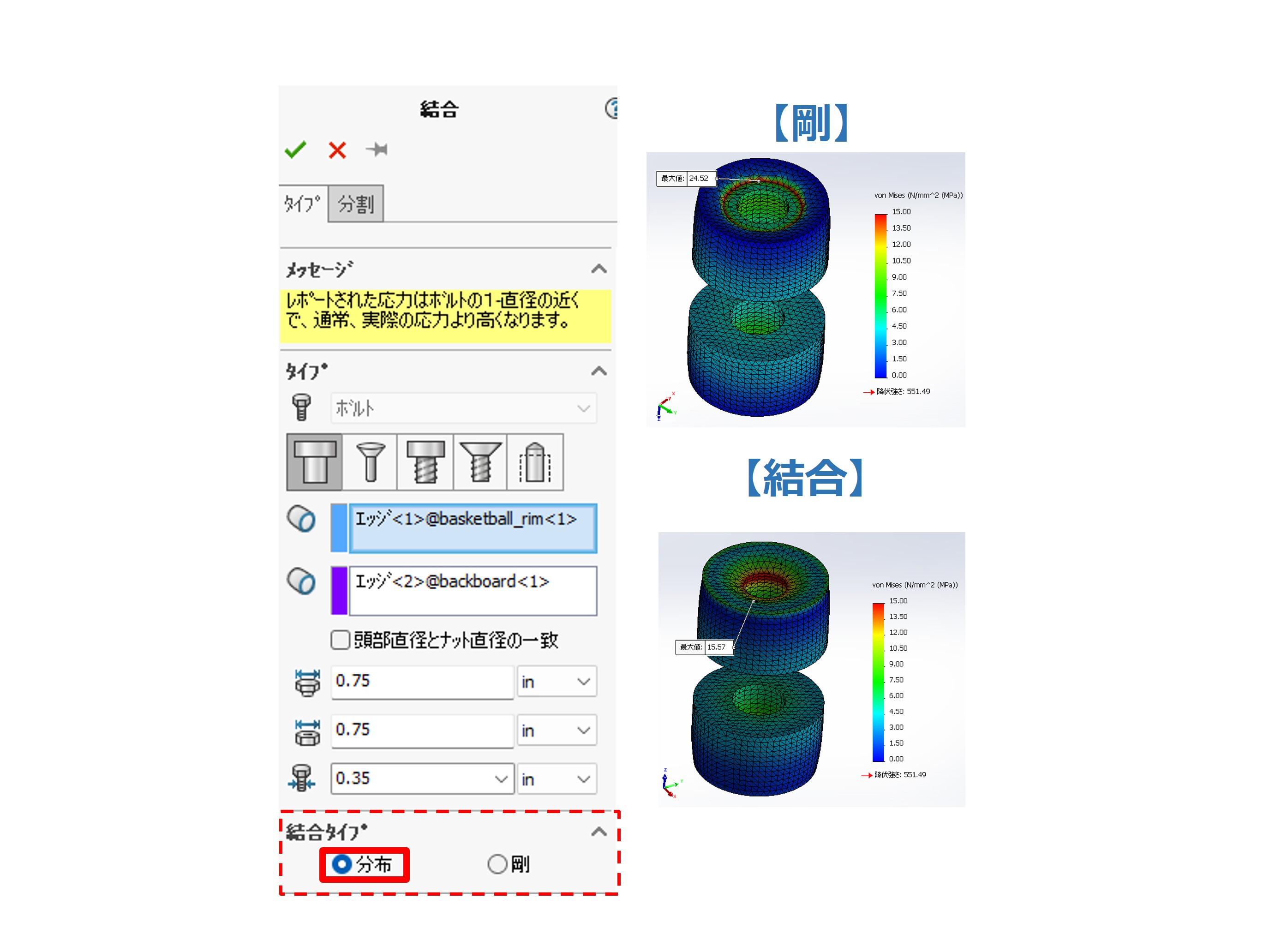 分布結合のパフォーマンス向上