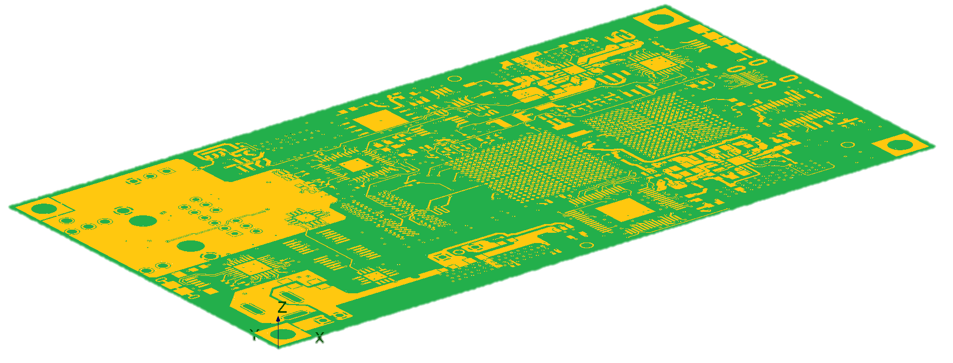 Smart PCBによってモデル化した基板の熱伝導率分布