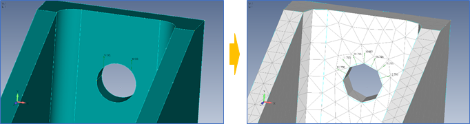 Femap2019カーブ上のベアリング荷重とトルク