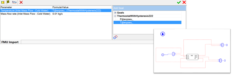 FloEFD v18機能-デザイン検証と生産性向上 >FMU Interface”/><br/>
FloEFDは、FMU=機能的モックアップインターフェイスを使用して、複雑なタスクをマスター製品として共同シミュレーションできます。入力/出力パラメータマッピングのためのツールは現在ベータ版の機能として利用可能です。<br/>
<h4>パラメトリックスタディ(HEEDSオプションが必要です。)</h4>
<img src=
