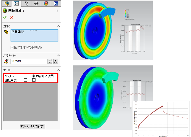 Simcenter FLOEFD v2020 回転角度ゴール(スライディング)